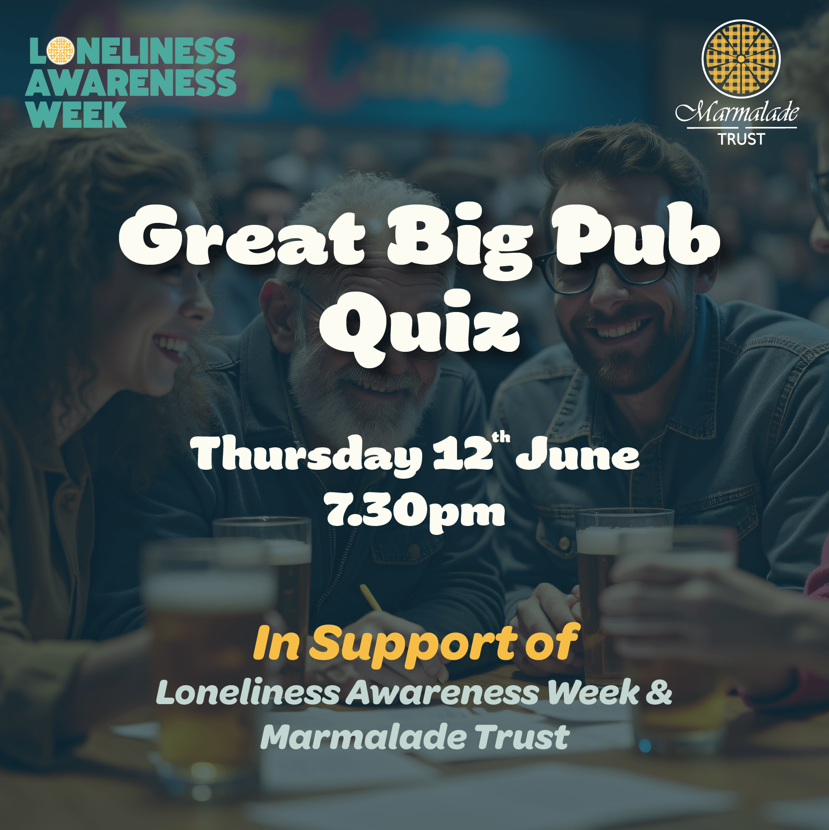 Great Big Pub Quiz Unites the Nation for Loneliness Awareness Week